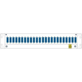 SP-FP15-KIT-LCU-96 Fiberworks AS  Panel 1,5U med 96 LC/UPC fiberhaler 24 LC-QUAD adapter, installasjonsett