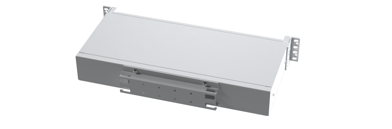 SP-FP15-KIT-LCU-96 Fiberworks AS  Panel 1,5U med 96 LC/UPC fiberhaler 24 LC-QUAD adapter, installasjonsett