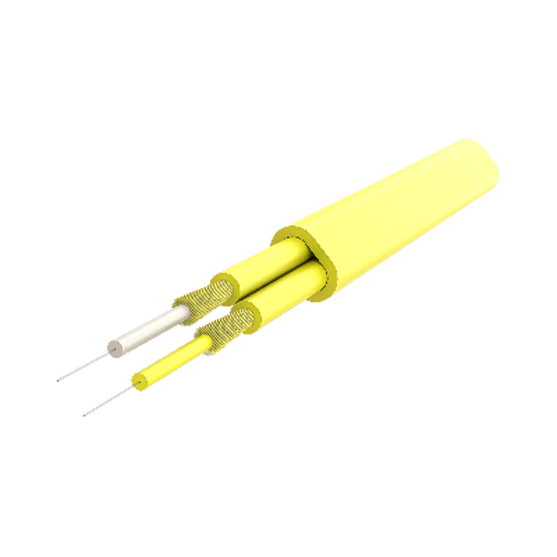P-SM9-D5Y-SCU-FCU-10 Fiberworks AS  Patch SM DPX Flat SC/UPC-FC/UPC 10 m 9/OS2 G.657.A1 3x5mm Ruggedized Yellow