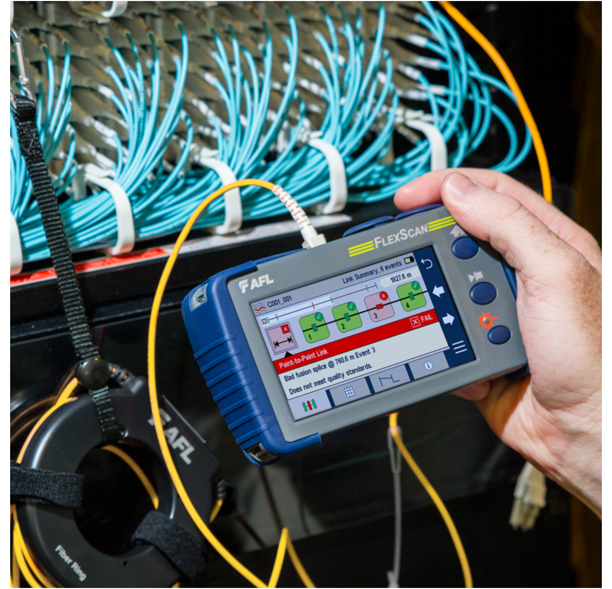 AFL-FS200-100-PP1W-A AFL FS200-100-PRO-P1-W1 AFL FS200-100 PRO OTDR 1310/1550nm 39/37 dB, OLS/OPM, Wifi/BT, Focis Flex