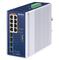 PLN-IGS-1000-8UP4X PLANET IGS-1000-8UP4X PLANET 8x GE PoE++ RJ45, 4x1000X SFP 1G Ethernet Industrial Switch, IP30, DIN