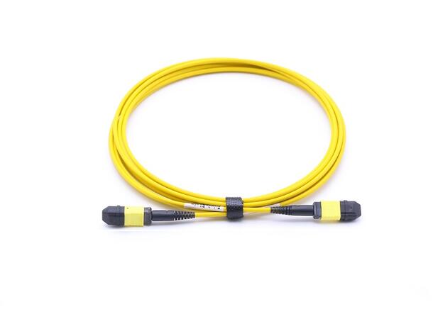 Patch SM MPO/APC24 Male-Male pol. A xx m G.657.A1, ø3mm Yellow, Super Low Loss 