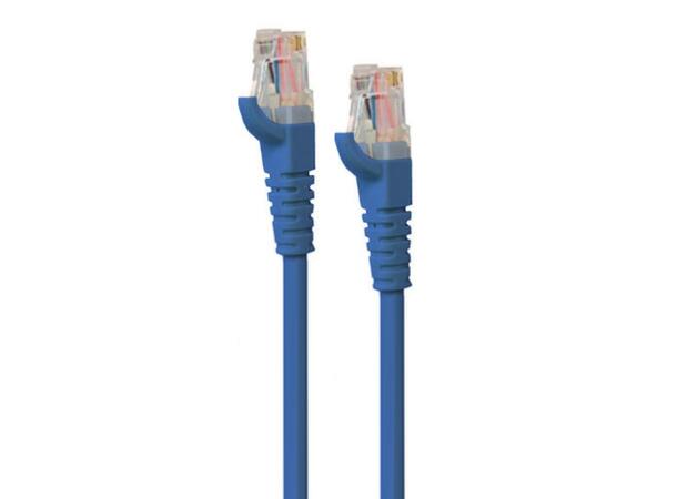 Patch cable Cat.6 U/UTP Blue xx m AWG 24/7, "Snag-less" Overmold, LSZH 