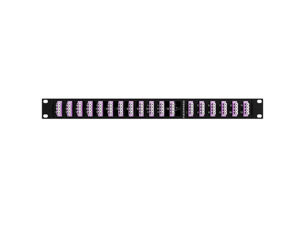 Fiberworks Network Tap, 50% mon. 12 taps OM4 50/125, IL 4.1 dB, 1U 19", LC/PC 