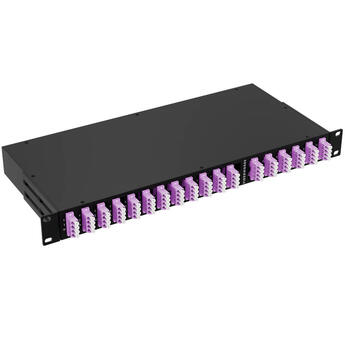F-TAP-12-OM4-5050-LP Fiberworks AS  Fiberworks Network Tap, 50% mon. 12 taps OM4 50/125, IL 4.1 dB, 1U 19", LC/PC
