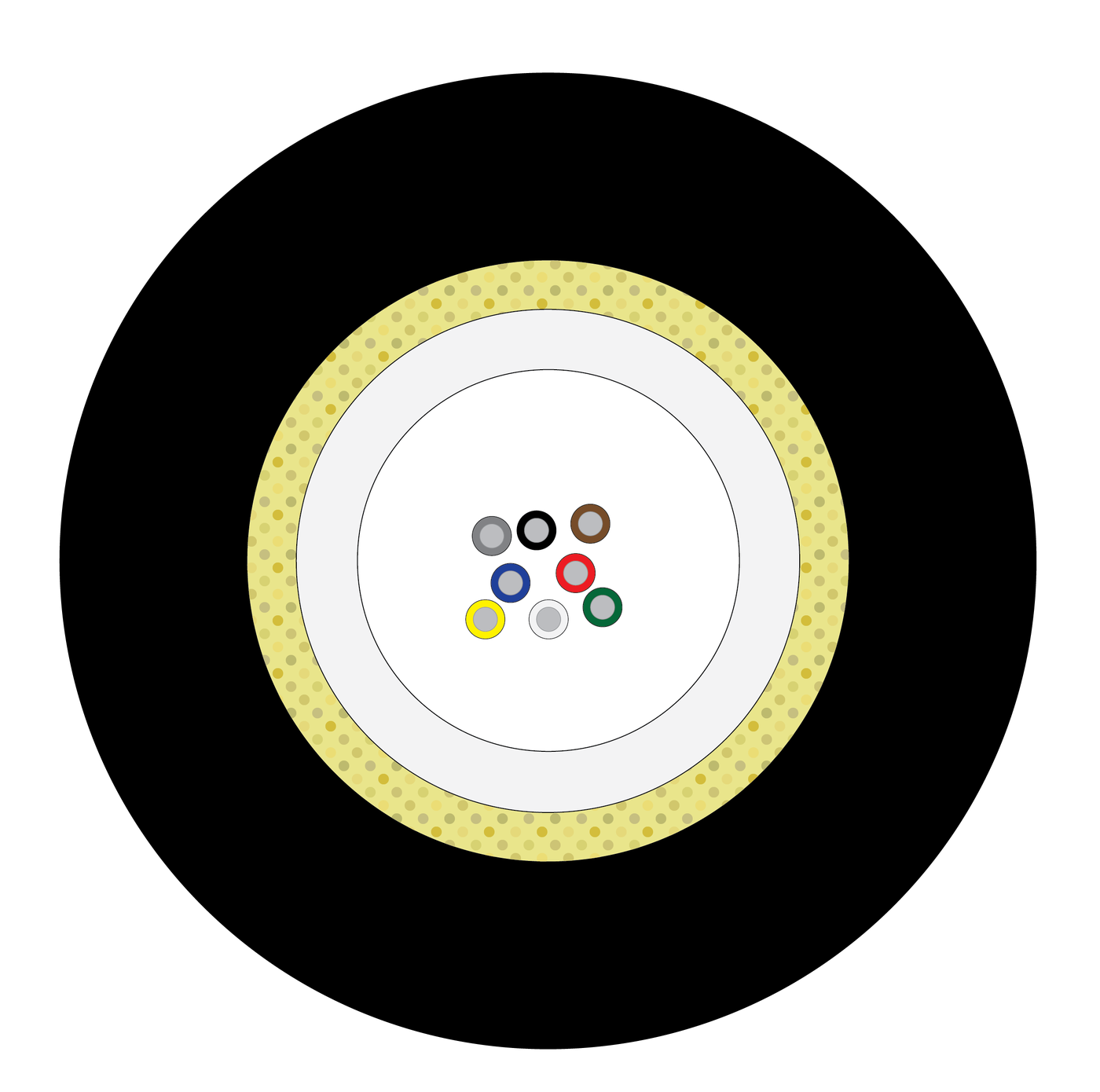 K-BU-B-7A1-3.8-G4 Fiberworks AS  G4 Mikrokabel, Unitube, Nano &#248;3.8mm G.657.A1 fiber, 4 km trommel