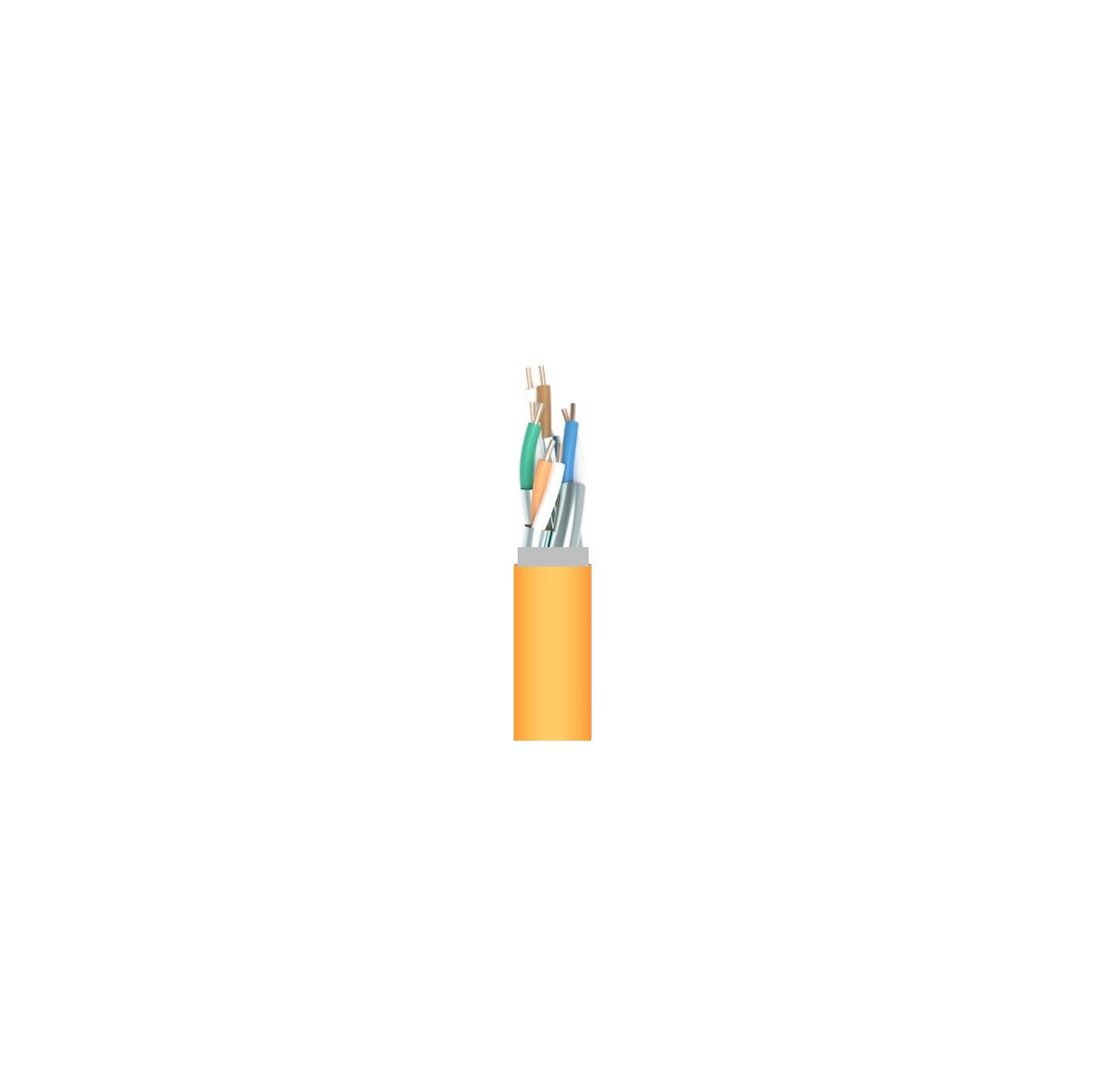 CU-C6A-FFTP-OR500 Fiberworks AS  Kabel Cat.6A F/FTP 500Mhz AWG23, Oransje CPR: Dca, 500m trommel