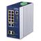 PLN-IGS-4215-8P2T2S PLANET IGS-4215-8P2T2S PLANET 8x 1G RJ45 PoE+, 2x SFP, 2x RJ45 Managed Industrial Switch, DIN, 48V