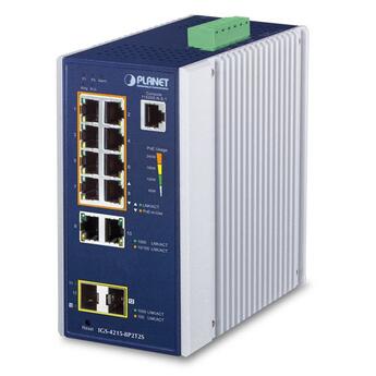 PLN-IGS-4215-8P2T2S PLANET IGS-4215-8P2T2S PLANET 8x 1G RJ45 PoE+, 2x SFP, 2x RJ45 Managed Industrial Switch, DIN, 48V