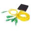 PLC splitter 1:2 i ABS-boks 2 mm haler med SC/UPC konnektorer