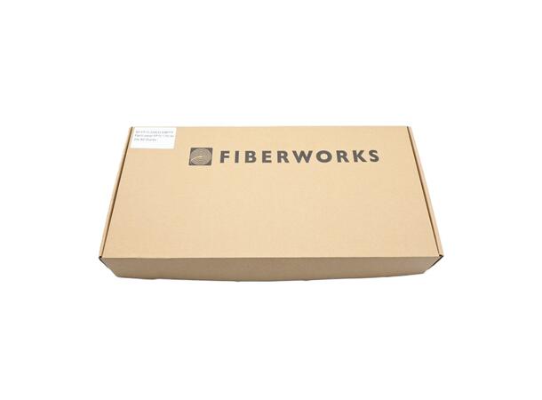 Panel 1,5U med 12 LC/UPC fiberhaler 9/OS2 G.657.A1, 3x LC-QUAD, inst.sett 