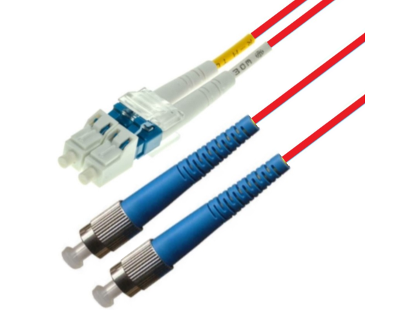 Snor SM DPX LC/UPC-FC/UPC 3 m 9/OS2 G.657.A2 2x ø2mm Rød 