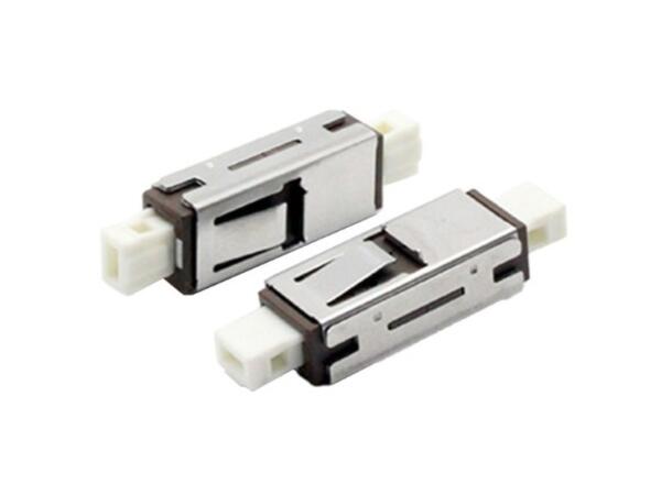 Adapter SM MU-SPX, Metall/plast Uten flens, snap-in, keramisk hylse 