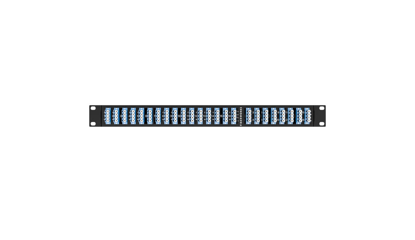 F-TAP-16-7030-LU Fiberworks AS  Fiberworks Network Tap, 30% mon. 16 taps SM 9/125, IL 1.9 dB, 1U 19", LC/UPC