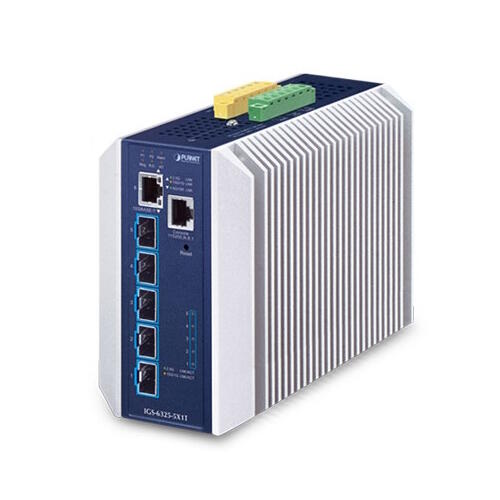 PLN-IGS-6325-5X1T PLANET IGS-6325-5X1T PLANET 5x 1G/10G SFP+, 1x 100M-10G RJ45 Managed L3 Industrial Switch, DIN