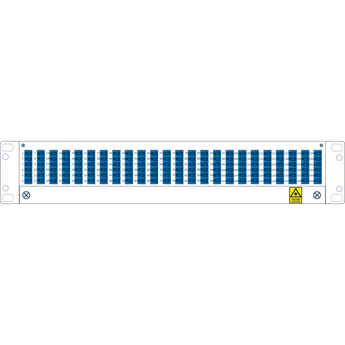 SP-FP20-KIT-LCU-144 Fiberworks AS  Premounted panel SM 2U 144 LC/UPC 24 LC-6 way, 144 pigtails 1,5m, inst.set