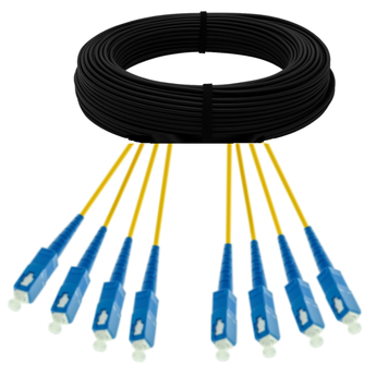 PK-S04TB-SCU-SCU-125 Fiberworks AS  Preterm SM G4 SUPRA SC/UPC-SC/UPC 125 m 9/OS2 G.657.A2  Dca, &#248;2,0mm haler 0,5 m