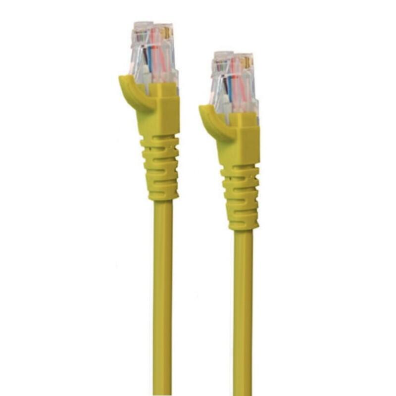 P-CAT6-S5Y-UTP-xx   Snor Cat.6 U/UTP Yellow xx m AWG 24/7, "Snag-less" LSZH