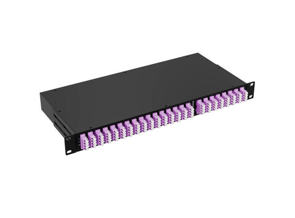 Fiberworks Network Tap, 50% mon. 16 taps OM4 50/125, IL 4.1 dB, 1U 19", LC/PC 