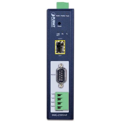 MC-PLANET-IMG-2105AT PLANET IMG-2105AT IMG-2105AT Industrial Serial Gateway RS-232/RS-422/RS-485 DB-9 to SFP