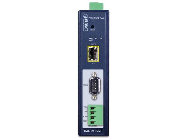 IMG-2105AT Industrial Serial Gateway RS-232/RS-422/RS-485 DB-9 to SFP 