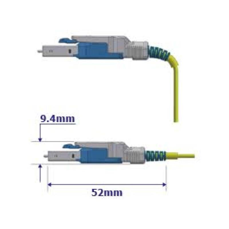 P-OM3-SEL-LCP-LCP-01 Sumitomo Electric XC-3UU00001 Patch Cord MM FlexULC Pro LC-LC 1 m 2F OM3 BIF ø1,6mm Aqua, Uniboot