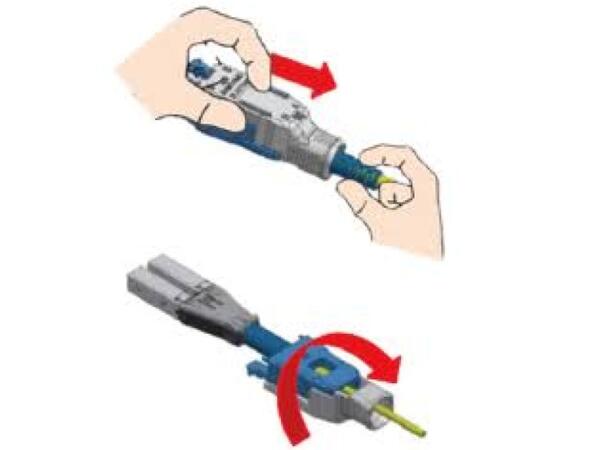 Patch Cord MM FlexULC Pro LC-LC 1 m 2F OM3 BIF ø1,6mm Aqua, Uniboot 