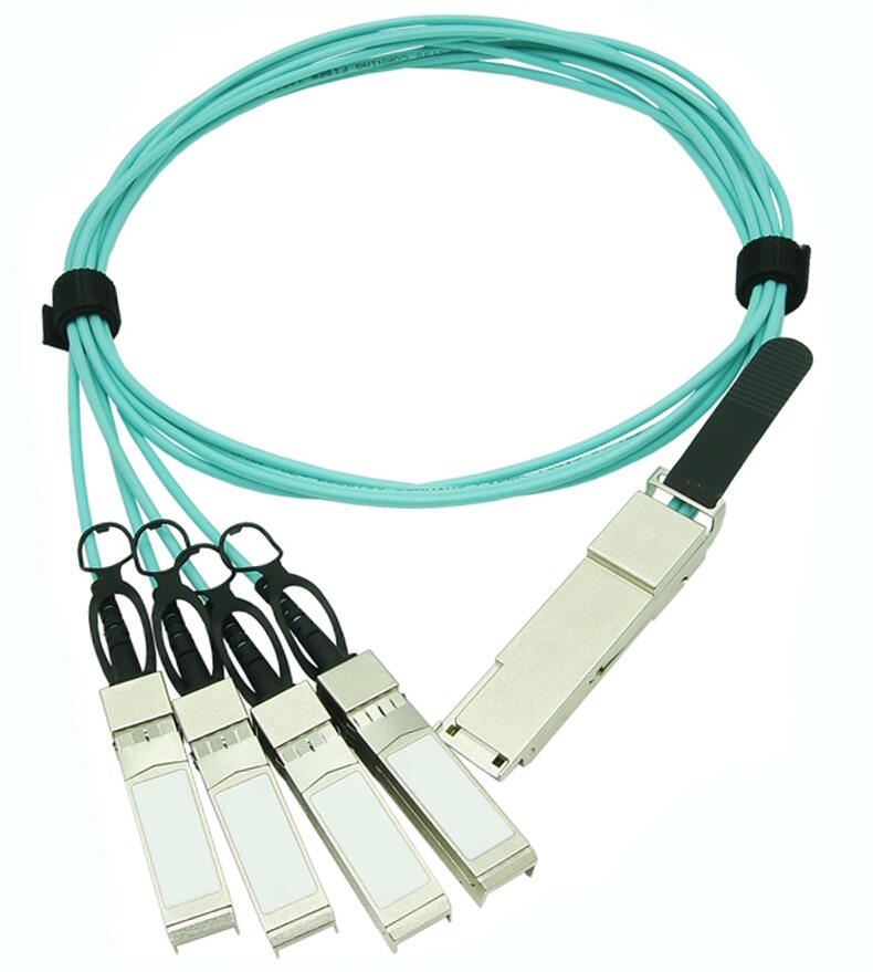 QSFP28-4SFP28A-2M-C Fiberworks AS  QSFP28 to 4 SFP28 Active Optical Cable 100GBASE-SR4, AOC, 2 meter, Cisco