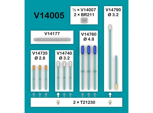 Vesala NanoSonde VMS3-33 2,8 mm 33 kHz For rør inntil 8mm 